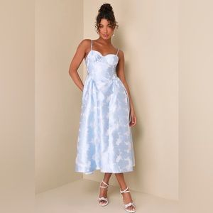 Lulus dress - NWT! Size Large (runs small) light blue